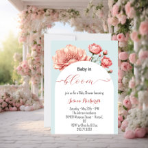 Bébé en Fleur Printemps Été Baby shower Floral