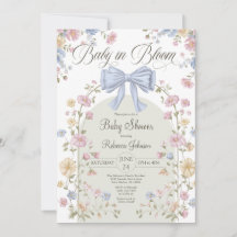 Bébé en fleurs Baby Shower aux fleurs sauvages pas