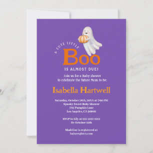 Invitation Bébé en route - Baby shower Halloween