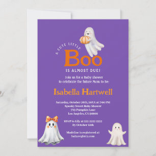 Invitation Bébé en route - Baby shower Halloween