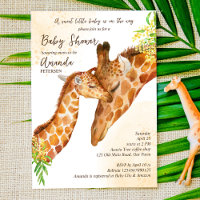 Bébé en route bébé girafe et maman shower bébé