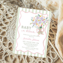 Bébé Fantaisiste en Fleur Fête de Naissance Floral