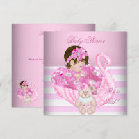 Bébé fille mignonne pour Baby Shower Bébé rose cyg