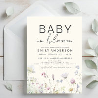 Bébé fleur sauvage en Fleur Baby shower Boho Garde