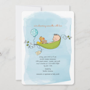 Invitation bébé garçon douche