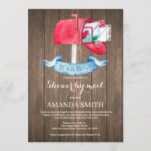 Invitation Bébé Garçon Douche longue distance par courriel In