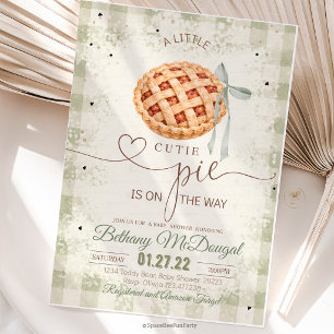 Invitation Bébé gâteau Baby Shower automne Thanksgiving