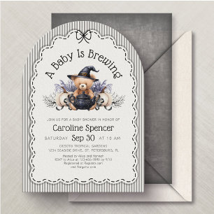 Invitation Bébé Halloween est en train de brasser la fête pré
