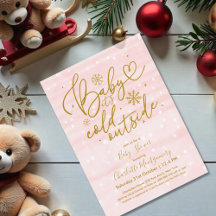 Bébé Il fait froid à l'extérieur du Baby shower d'