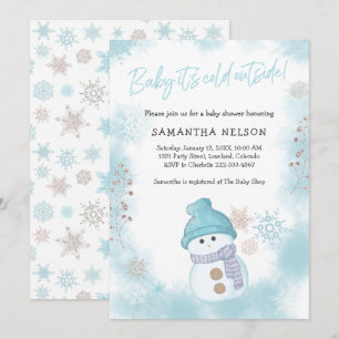Invitation Bébé Il fait froid à l'extérieur du Baby shower de