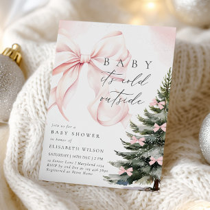 Invitation Bébé Il fait froid à l'extérieur du Baby shower de