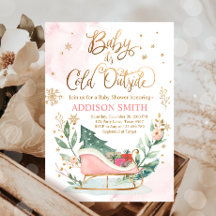 Bébé Il fait froid à l'extérieur du Baby shower de
