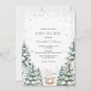 Invitation Bébé il fait froid à l'extérieur Fête de bébé neut
