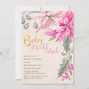 Invitation Bébé il fait froid à l'extérieur Fête de mariage F