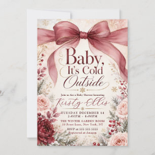 Invitation Bébé, il fait froid dehors Baby Shower