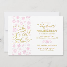 Invitation Bébé Il fait froid dehors Baby shower d'hiver Invi