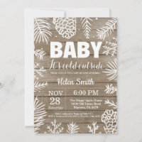 Bébé il fait froid dehors Baby Shower rustique d'h