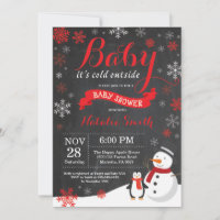 Bébé il fait froid dehors Fête prénatale d'hiver R