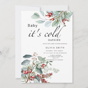 Invitation Bébé il fait froid en dehors du baby shower d'hive