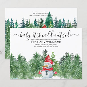 Invitation Bébé il fait froid en dehors du Baby shower d'hive