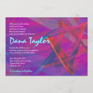 Invitation Bébé juif d'étoile transparente appelant