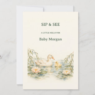 Invitation Bébé Little Lagoon Sip and See