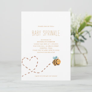 INVITATION BÉBÉ MODERNE MODERNE BÉBÉ SPRINKLE  