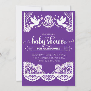 Invitation bébé pour une fête prénatale Papel Pica