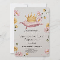 Bébé royal sous la douche dans le château de rêve