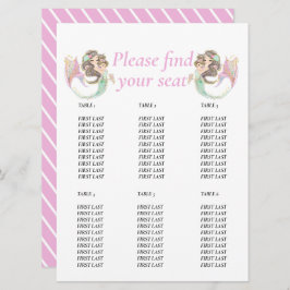 Invitation Bébé sirène sous l'océan Tableau