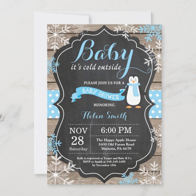 Invitation Bébé son Baby shower de bébé à l'extérieur du ping (Devant)