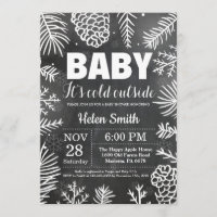 Bébé son Baby shower d'hiver froid