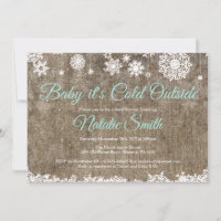 Bébé son froid à l'extérieur Baby shower d'hiver B