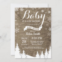Bébé son froid à l'extérieur du Baby shower de for