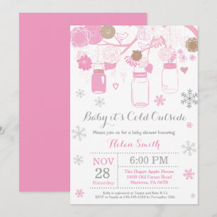 Invitation Bébé son froid à l'extérieur du Baby shower Mason 