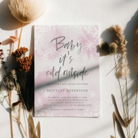 Bébé son froid dehors Baby shower fille