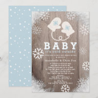 Bébé son froid dehors douche bleue par courrier