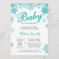 Bébé son froid dehors Hiver Baby shower pourpre