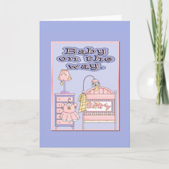 Invitation Bébé sur le chemin (Devant)