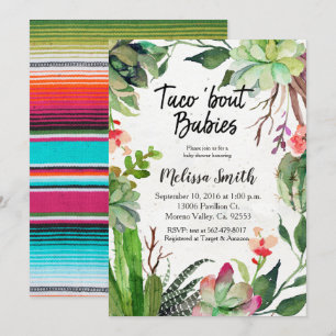 Invitation Bébés d'accès de taco d'invitation de baby shower
