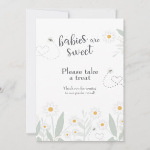 Invitation Bébés sont doux S'il vous plaît prendre un signe d
