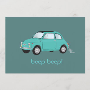 Invitation Beep Beep !Invitation d'anniversaire