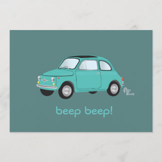 Invitation Beep Beep !Invitation d'anniversaire