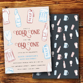 Invitation Beers Rustic Hand Drawn Whimsical Beer Birthday