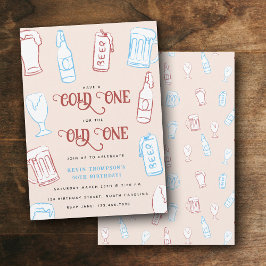 Invitation Beers Rustic Hand Drawn Whimsical Beer Birthday