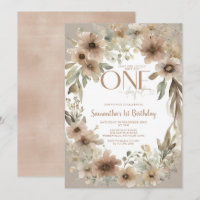 Beige Rustic Floral n'est pas elle magnifique anni