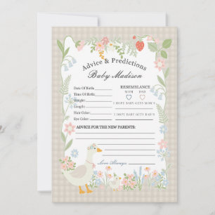 Invitation Beige Silly Goose Floral En vichy Conseils pour bé