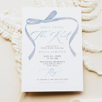 BELLA Blue Bow She's Tying the Knot Fête des marié