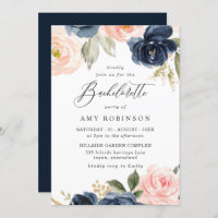 Belle Blush & Navy Fleurs Bachelorette Party