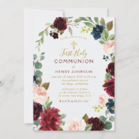 Belle communion sainte de la première floraison bo